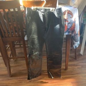 Black Leather Pants